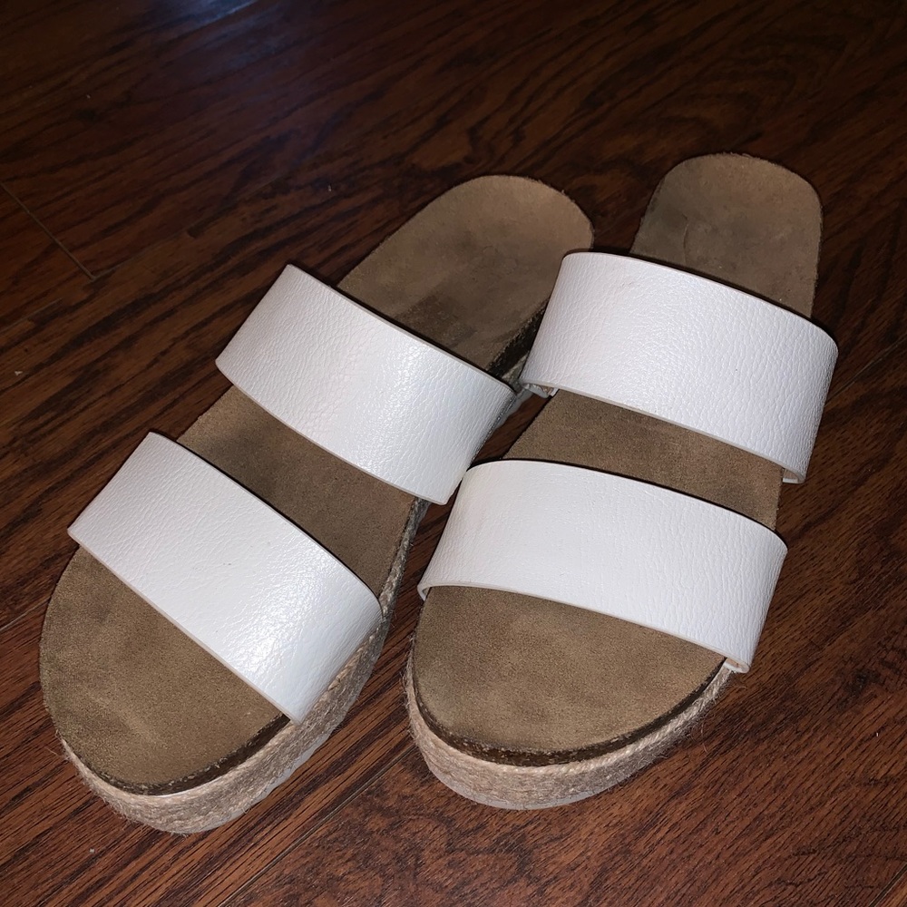 White Platform Sandals